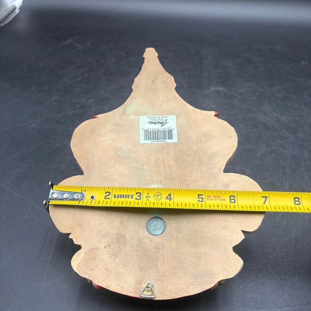 Vintage Whimsical Mouse Wall Plaque Crown of Mice Red Flower Base Decor
